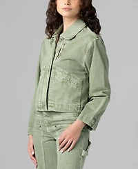 Blank Nyc Women's Collared Twill Jacket