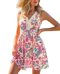 Cupshe Women's So Dreamy Floral Mini Beach Dress