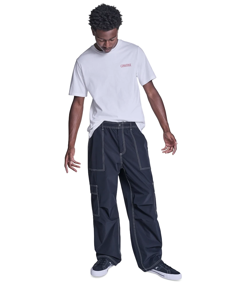 Converse Men's Wide-Leg Ripstop Cargo Pants