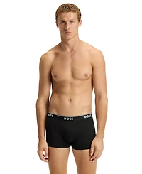 Hugo Boss Men's Power Trunk Patterned Underwear, 3-Pack Set