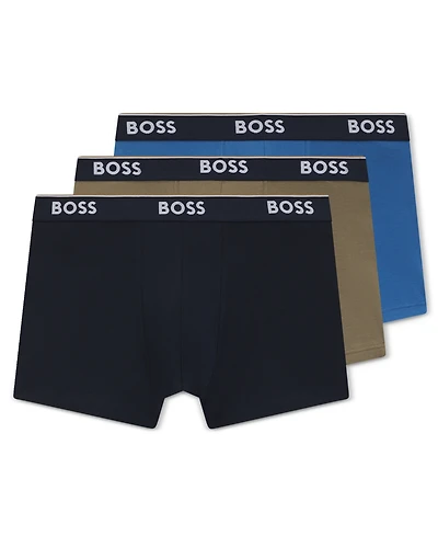 Hugo Boss Men's Power Trunk Underwear, 3-Pack Set