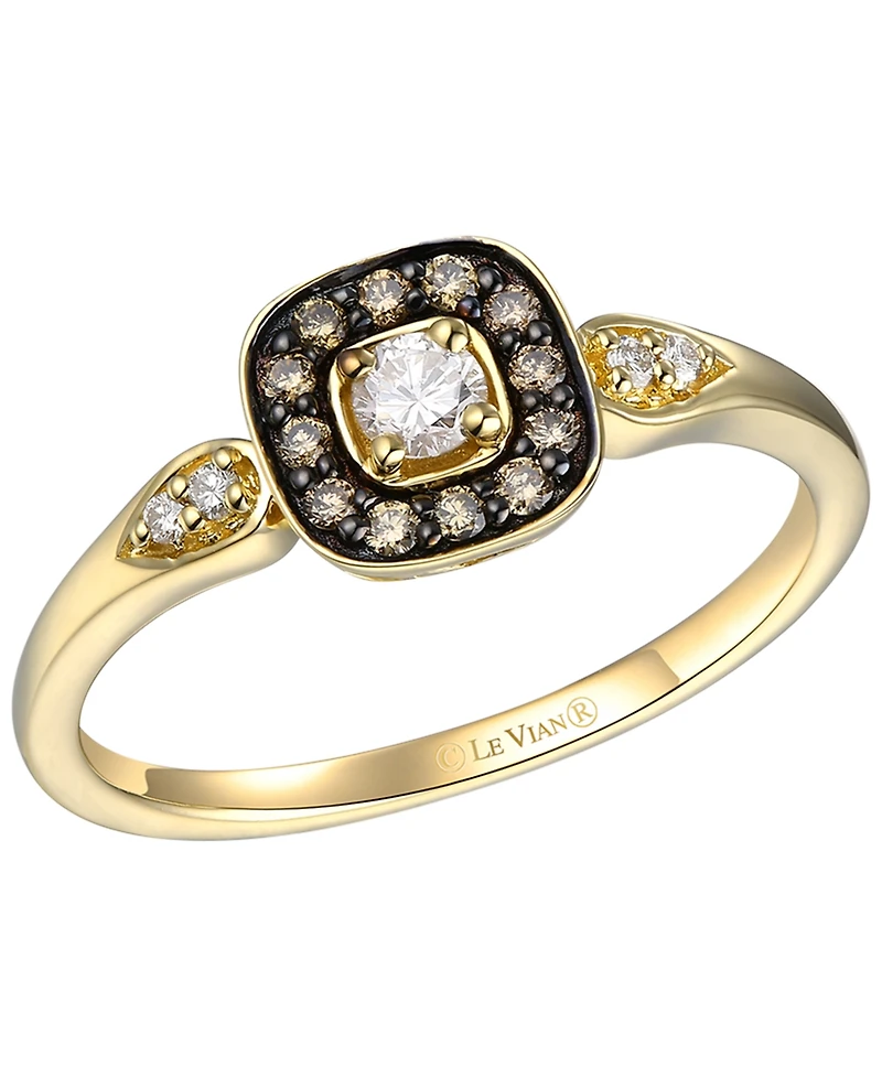 Le Vian Nude Diamond (0.13 ct. t.w.) & Chocolate Diamond (0.11 ct. t.w.) Ring in 14k Honey Gold