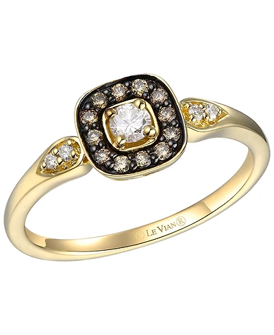 Le Vian Nude Diamond (0.13 ct. t.w.) & Chocolate Diamond (0.11 ct. t.w.) Ring in 14k Honey Gold