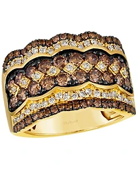Le Vian Chocolate Diamond (1.40 ct. t.w.) & Nude Diamond (0.37 ct. t.w.) Ring in 14k Honey Gold