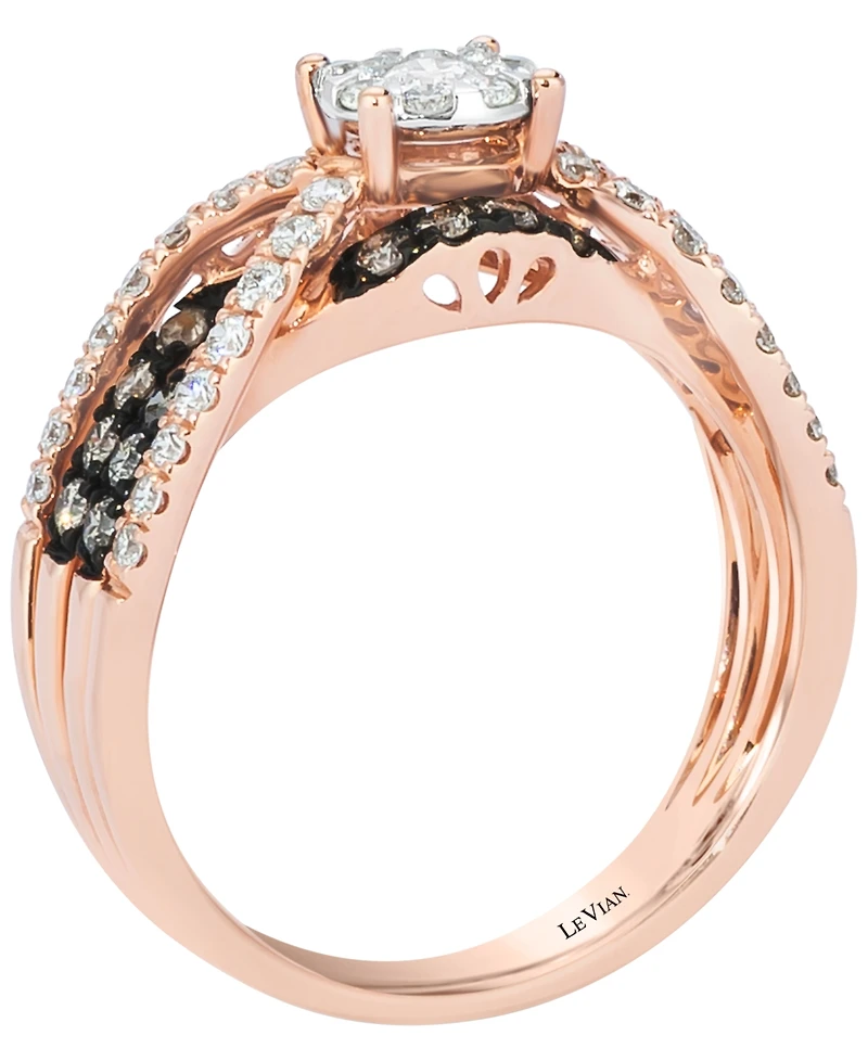 Le Vian Chocolate Ombre Diamond (0.46 ct. t.w.) Ring in 14k Honey Gold