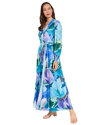 London Times Petite Printed Maxi Dress