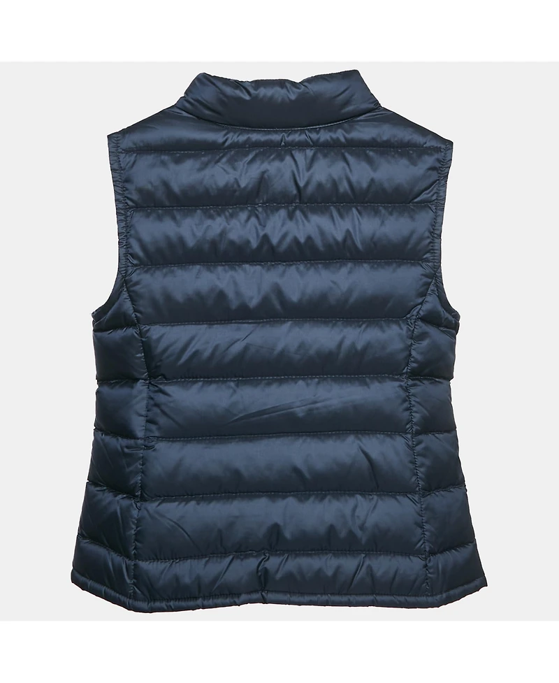 Pre-Owned Moncler Women's Navy Blue Nylon New Amaury Packable Down