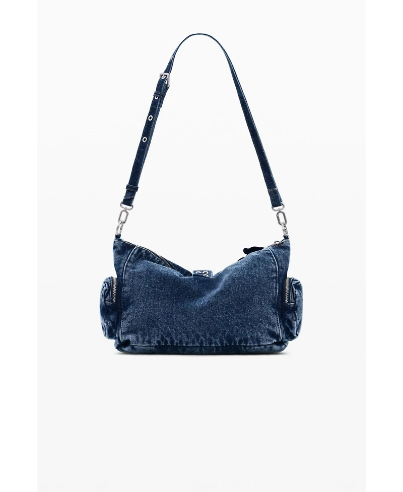 Desigual Women's Medium denim floral bag