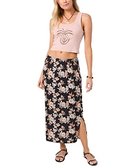 O'Neill Women's Bellamy Bali Floral Printed Pull-On Midi Skirt