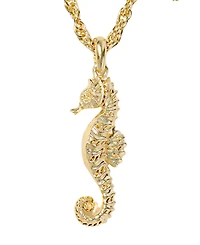 Kendra Scott Seahorse Short Pendant Necklace in 14k Gold Over Brass