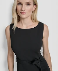 Dkny Women's Sleeveless Boat Neck Midi Dress