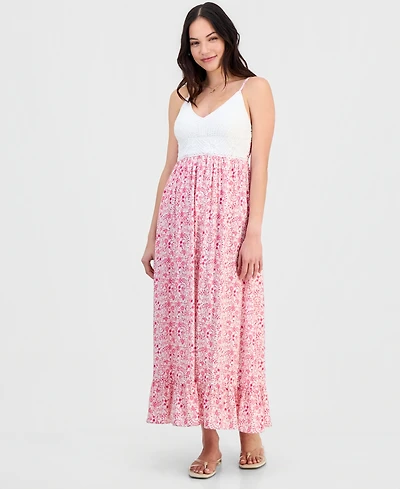 Madden Girl Juniors' Crochet Maxi Dress