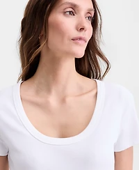 On 34th Women's Scoop-Neck Layering T-Shirt, Macy's Exclusive