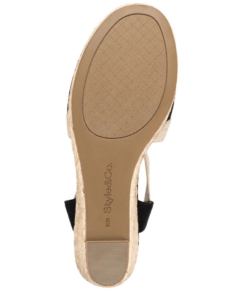 Style & Co Women's Siennaa Closed Toe Wedge Espadrilles, Macy's Exclusive