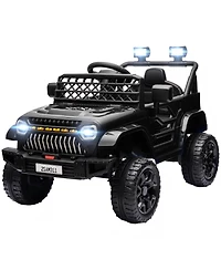 Hongge Kids 12V Electric Ride On Car with Parent Remote Slow Start Suspension for Ages 3 to 6