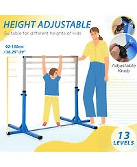 Hongge Kids Adjustable Gymnastics Bar for Home Training Ages 3 and Up