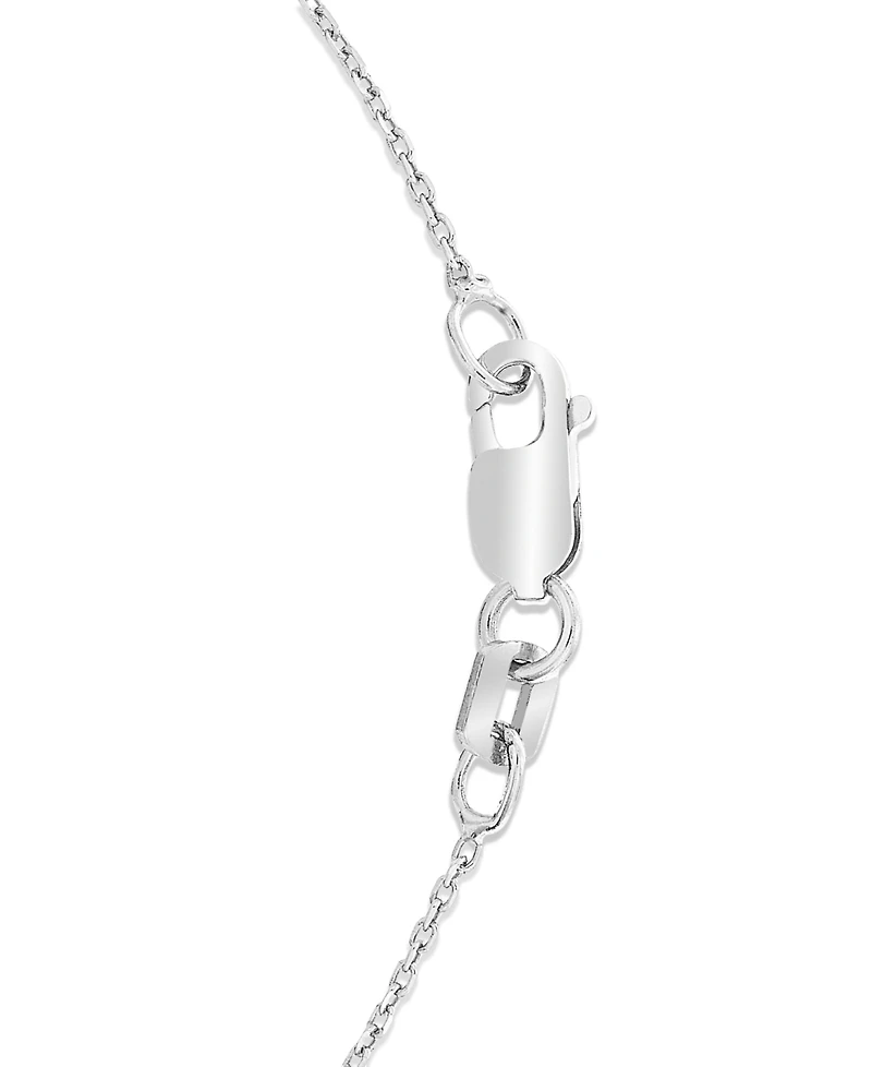Diamond Halo 18" Pendant Necklace (1/2 ct. t.w.) in 14k White Gold