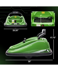 Hongge Kids Electric Bumper Car with 360 Spin Music and Parent Remote for Ages 3 to 5