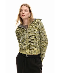 Desigual Women's Zipper Knit Sweater