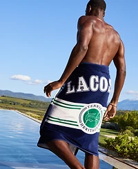 Lacoste Single Badge Cotton Beach Towel, 36" x 72"