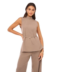 Vince Camuto Women's Mock Neck Sleeveless Top