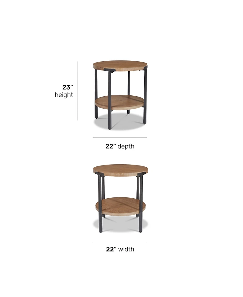 Furniture 23" Knox Round End Table