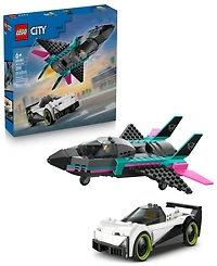Lego City Jet vs. Car Building Toy 60489, 259 Pieces