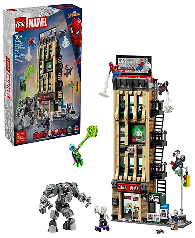 Lego Marvel Spider-Man vs. Mysterio: The Daily Bugle Building Toy 76342, 781 Pieces