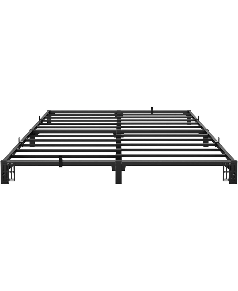 gaomon Heavy-Duty Black Metal Bed Frame - Ultra-Strong Load-Bearing Platform Bed, No Need for Additional Box, Comes with Elevated Storage Space