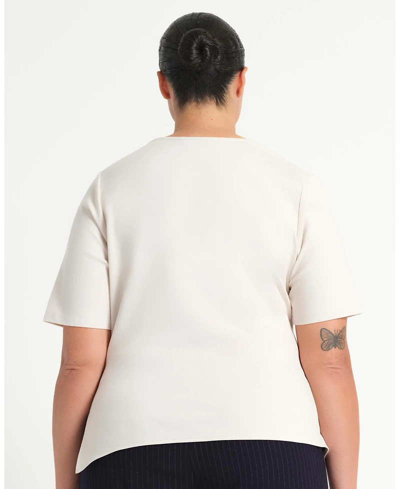 Estelle Women's Sasha Assymetric Pleated Top