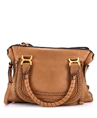 Pre-Owned Chloe Medium Marcie Braided Satchel Leather