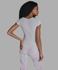 Bcbg Women's Sweetheart Neck Slim Fit Top