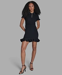 Bcbg Women's Ruffle Hem Pull-On Sweater Skirt