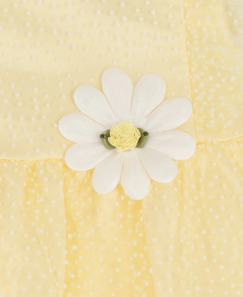 Rare Editions Baby Girls' Sleeveless Round Neck Dress