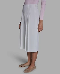 Bcbg Women's High-Rise Pleated Culotte Pants