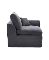 Streamdale Furniture Modular Sectional Sofa Cloud Couch, Comfy Modern 2-Seater with Removable Cushion Covers