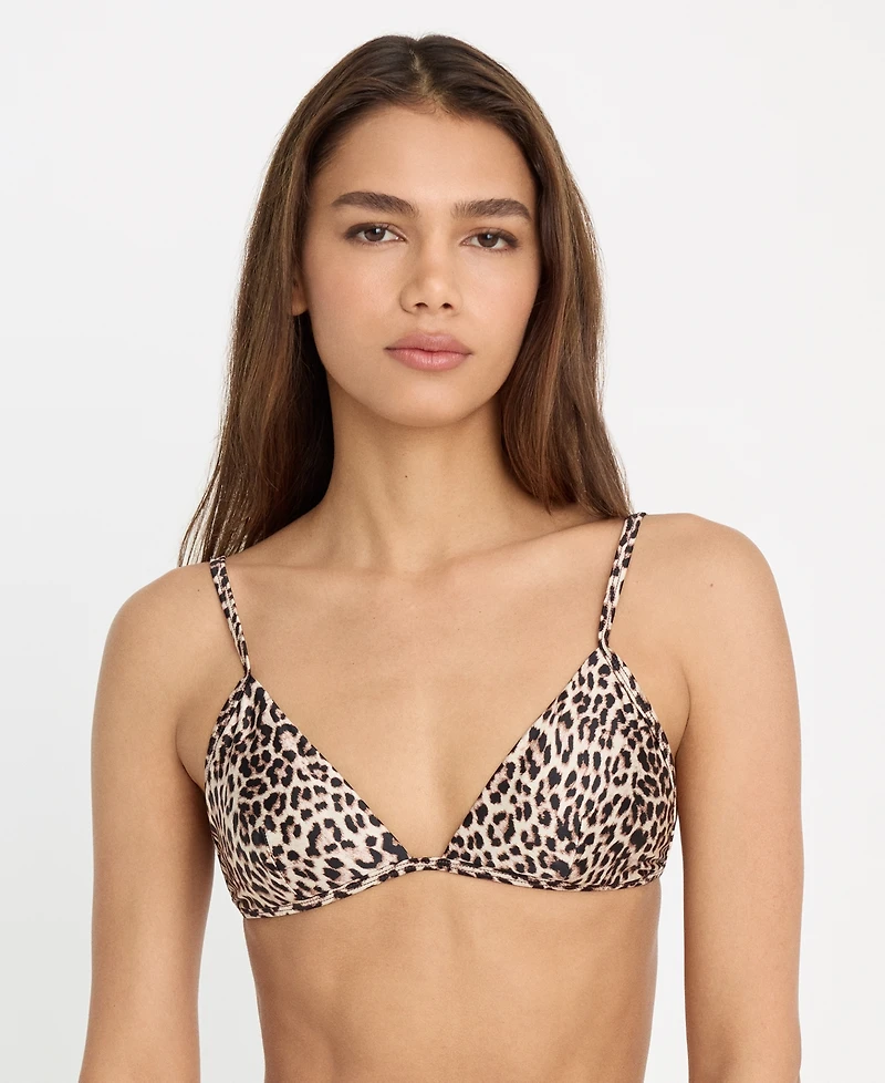 Good American Women's Perfect Fit V-Neck Bralette Bikini Top