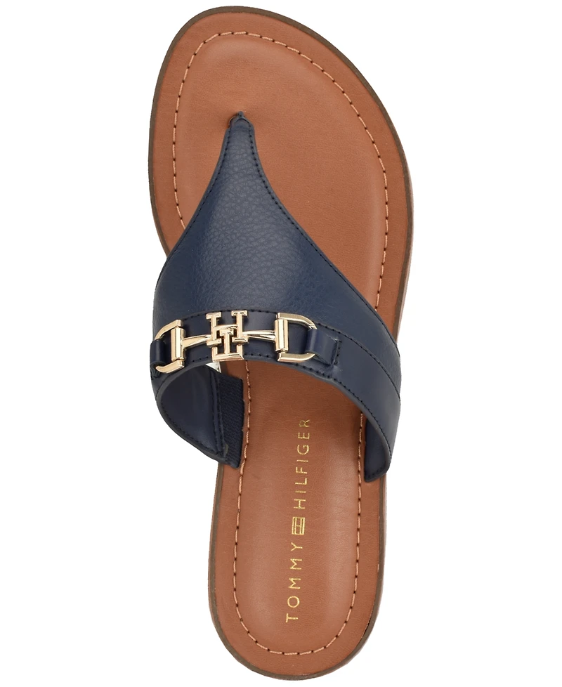 Tommy Hilfiger Women's Goldiea Ornamented Slip-On Flat Sandals