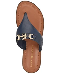 Tommy Hilfiger Women's Goldiea Ornamented Slip-On Flat Sandals