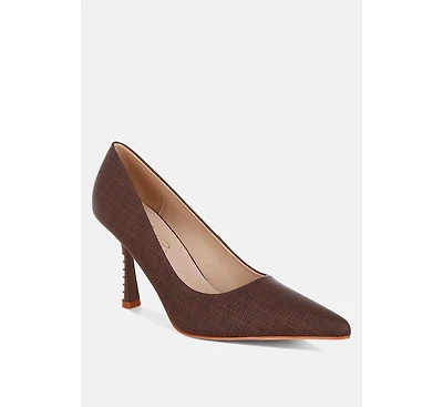 London Rag Womens Zuzana Pointy Toe Pumps