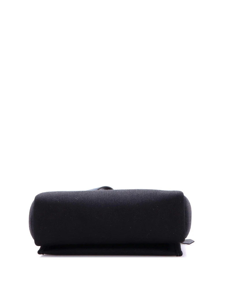 Pre-Owned HERMES 20 Herbag Zip Toile and Leather