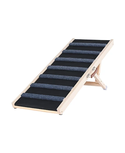 Aostirmotor Foldable Wooden Dog Ramp for Bed & Couch