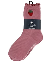 abercrombie kids Girls 3-Pack Half-Crew Lettuce Socks