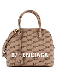 Pre-Owned Balenciaga Small Ville Bag Bb Monogram Coated Canvas