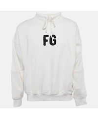 Pre-Owned Fear Of God Men's Sixth Collection Beige Cotton Mock Neck Sweatshirt