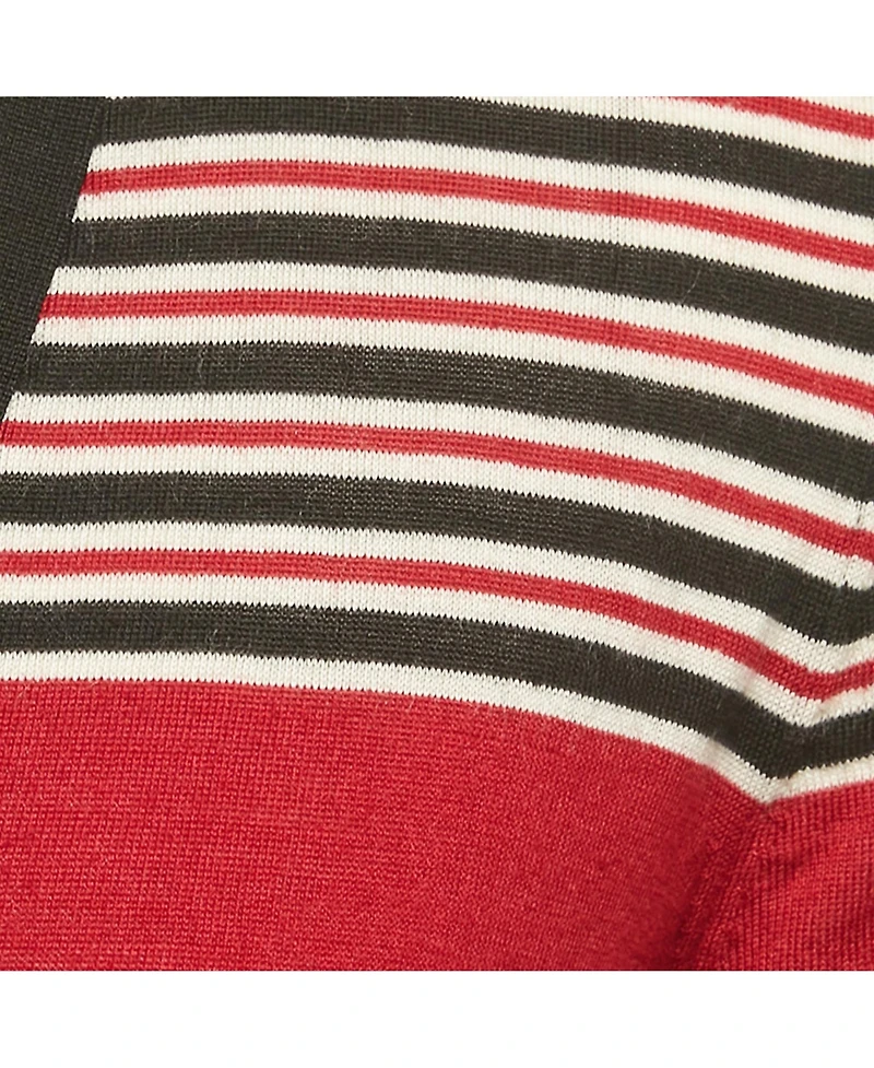 Pre-Owned Dolce & Gabbana Men's Black Striped Cashmere Cardigan