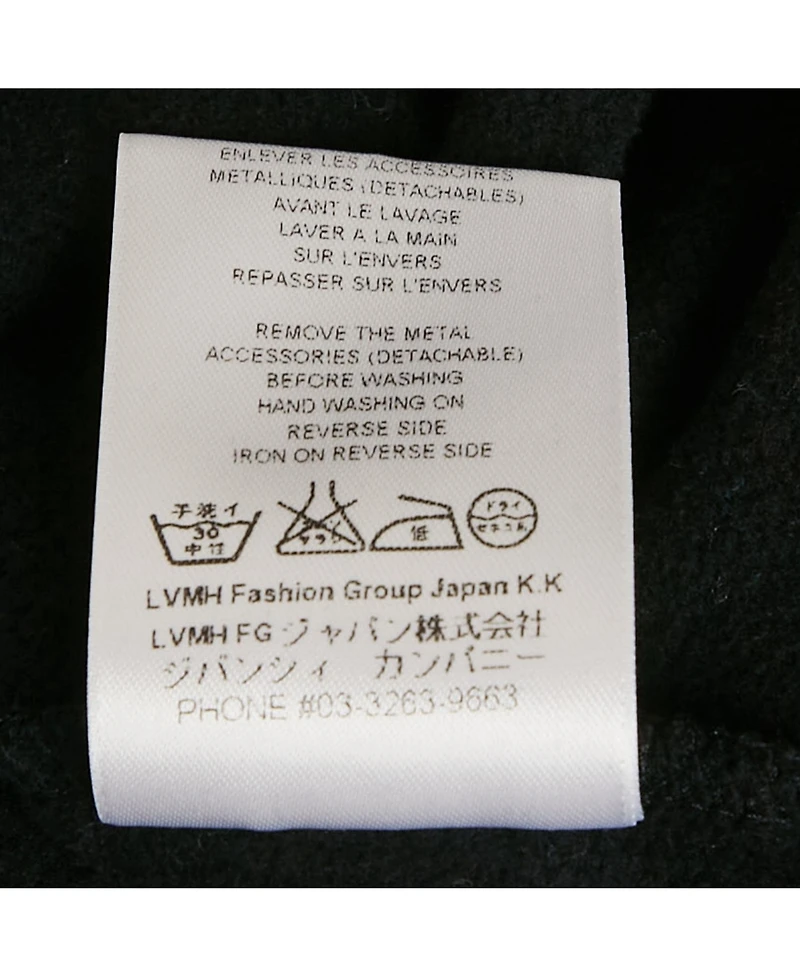 Pre-Owned Givenchy Men's Black Cotton Distressed Sleeveless Hoodie