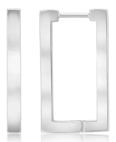 Roxy Waterproof Yellow 25mm Rectangle Hoop Earrings