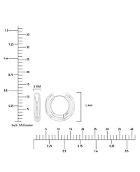 Roxy Waterproof Platinum 12mm Huggie Earrings