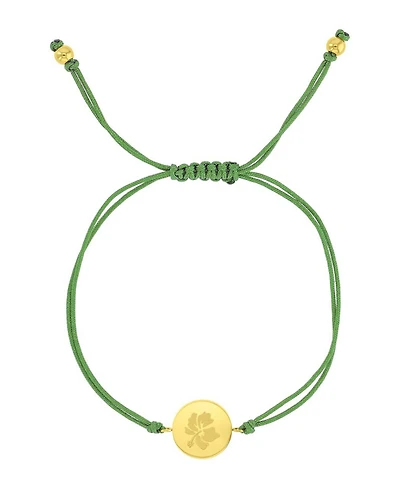 Roxy Waterproof Yellow Hibiscus Adjustable Bracelet